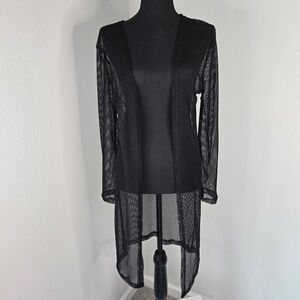 Black Netted Swimsuit Cover-Up